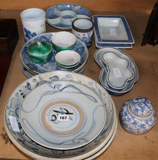 Various items of Chinese and Eastern ceramics